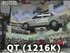 man holding a car on his head